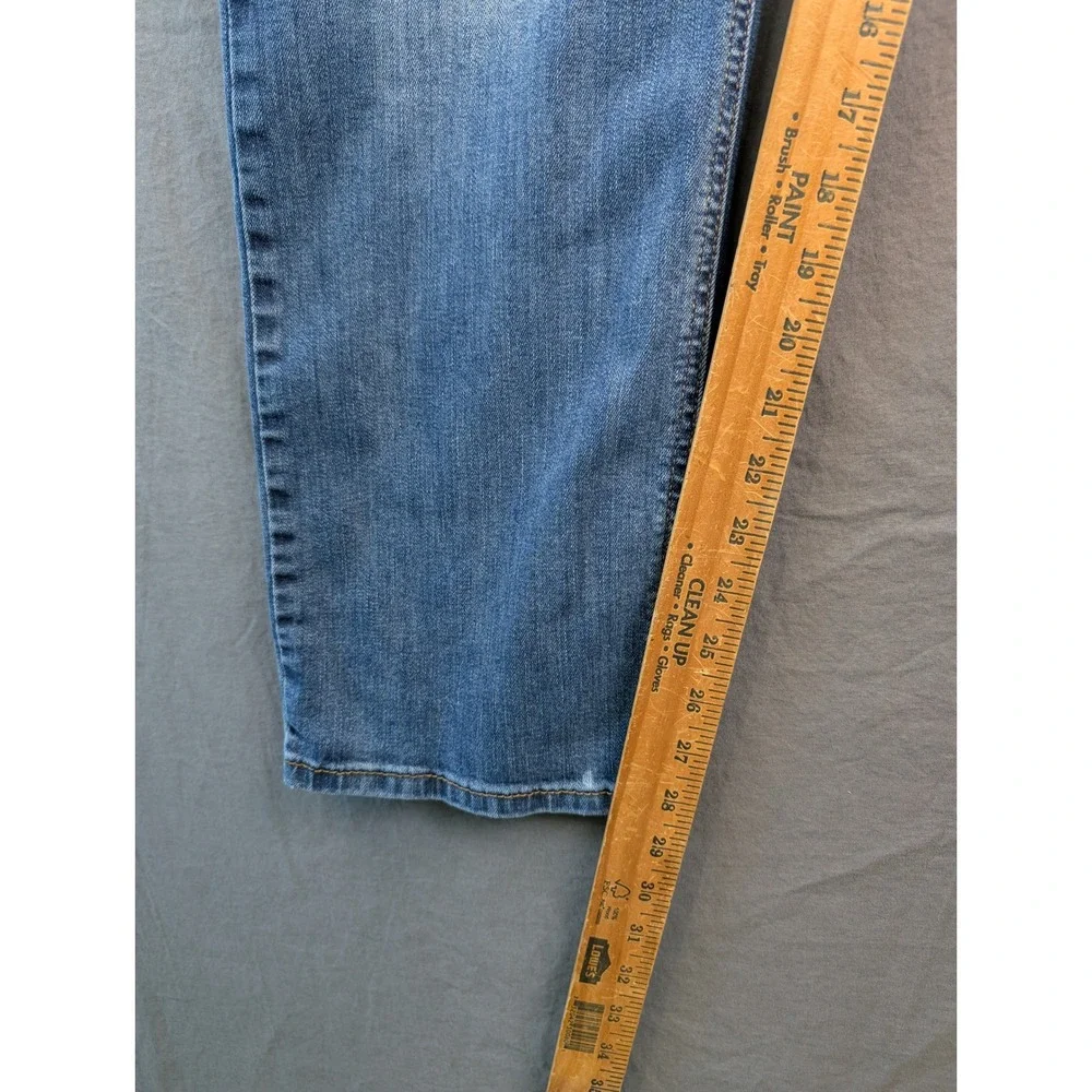 Wrangler Slim Straight Mens Blue Denim Jeans 38x30